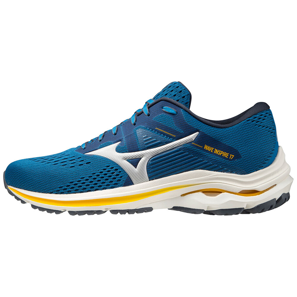 Scarpe Running Mizuno Wave Inspire 17 Uomo - Blu/Argento - 10985-SRXT